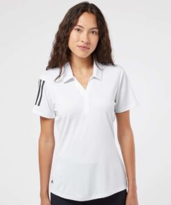 A481 - Adidas - Women's Floating 3-Stripes Polo